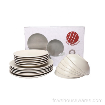 Restaurants Ensemble de vaisselle 18pcs